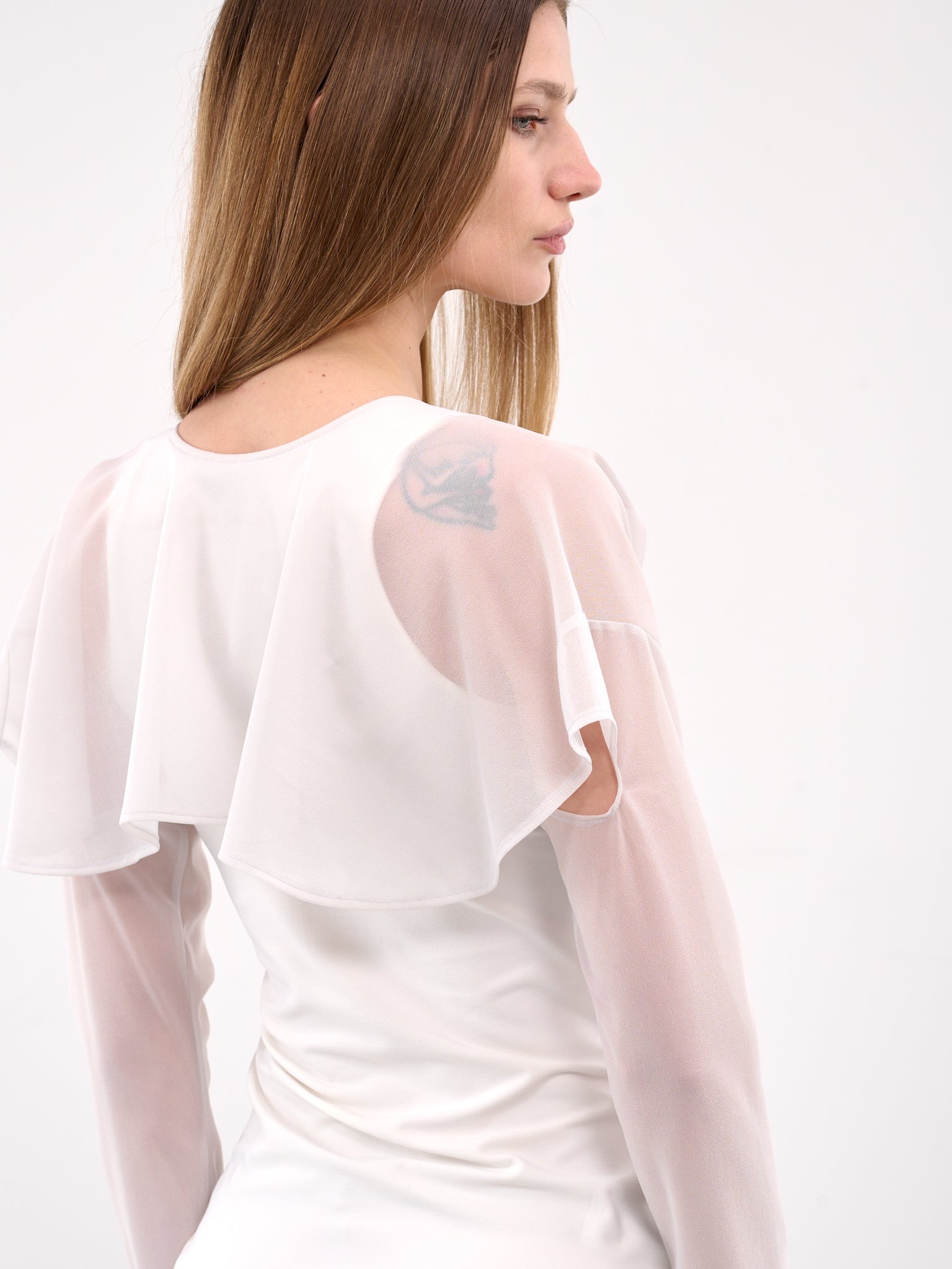 Long Sleeve Paneled Dress - 5