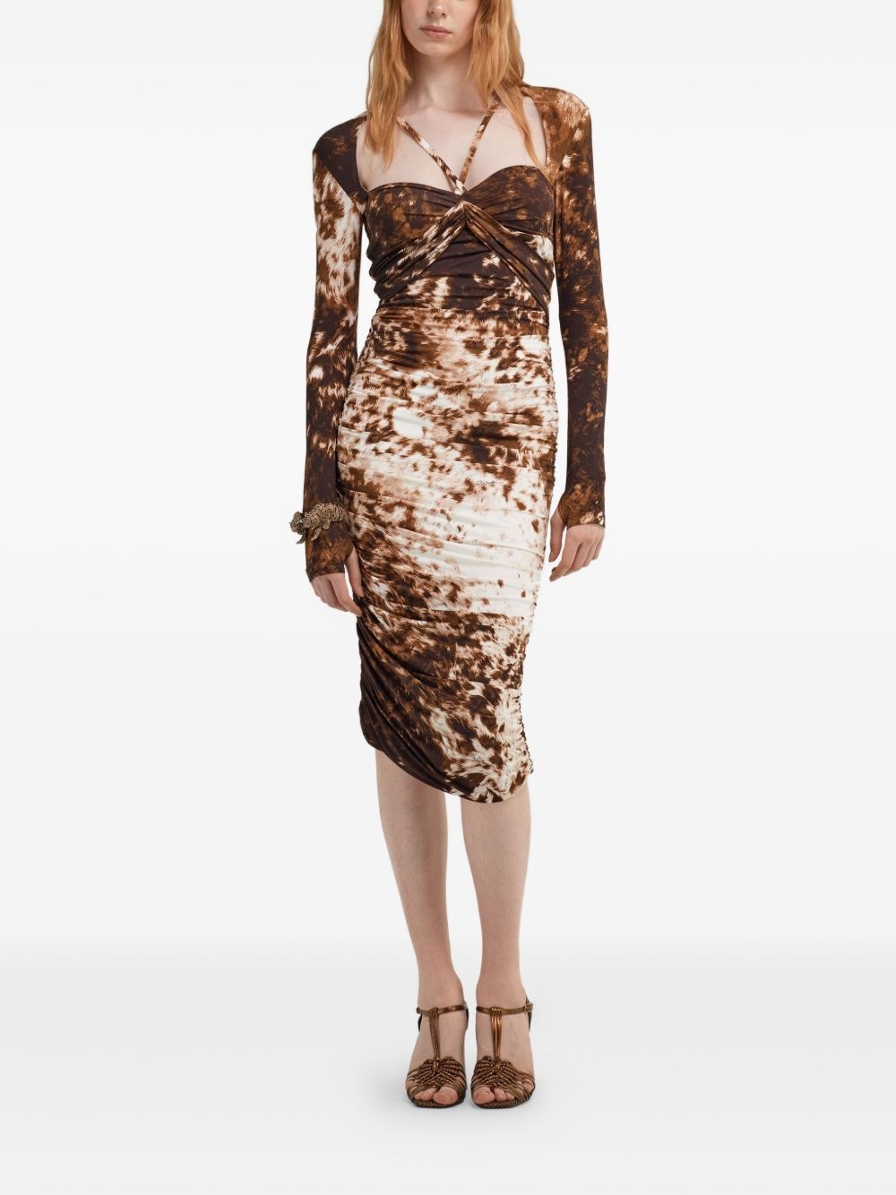 Appaloosa-print midi dress - 3