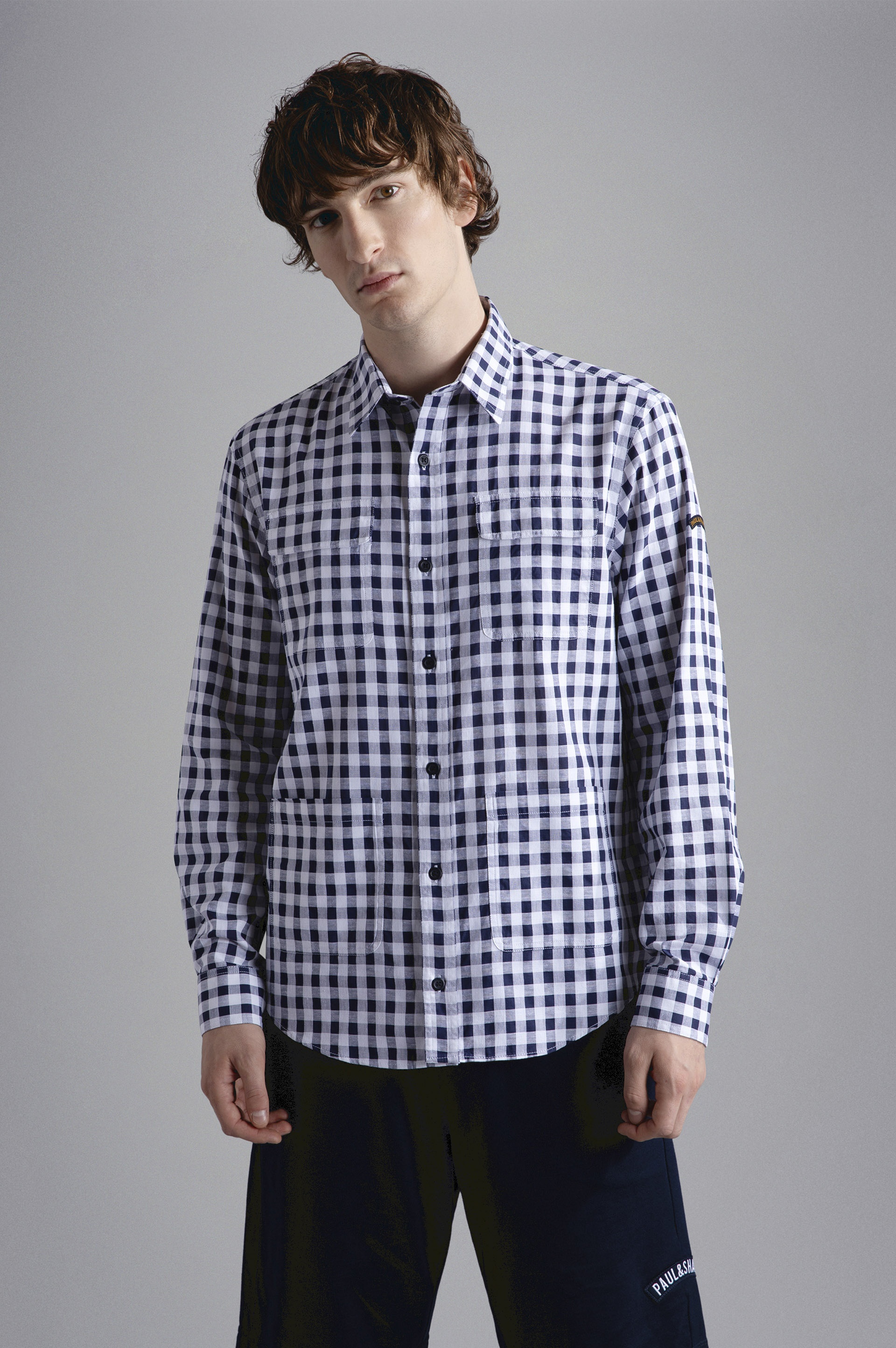 COTTON E LINEN OVERSHIRT - 6