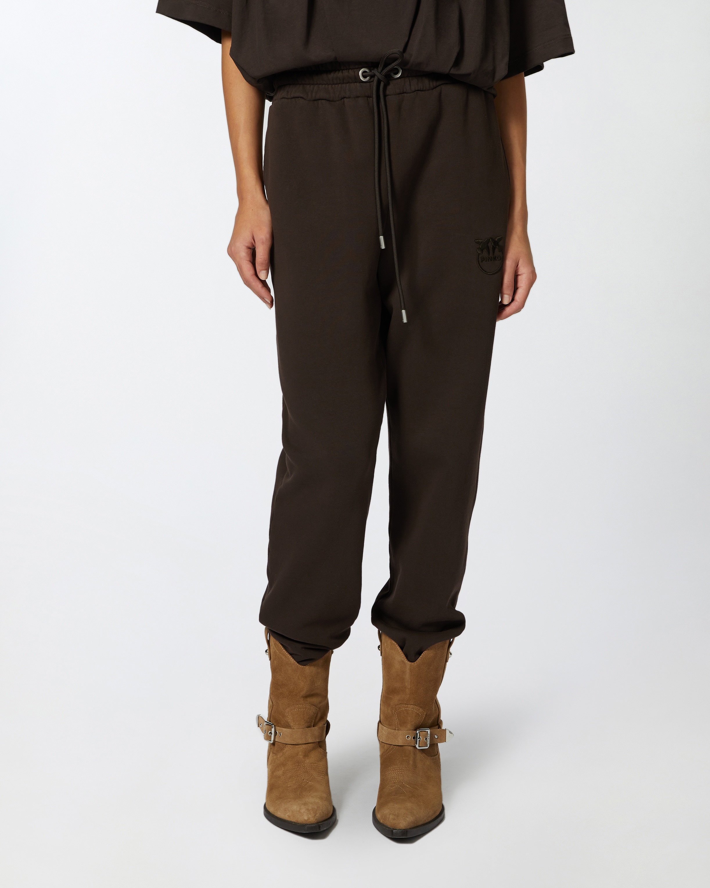 SPORTY JOGGERS WITH LOVE BIRDS EMBROIDERY - 3