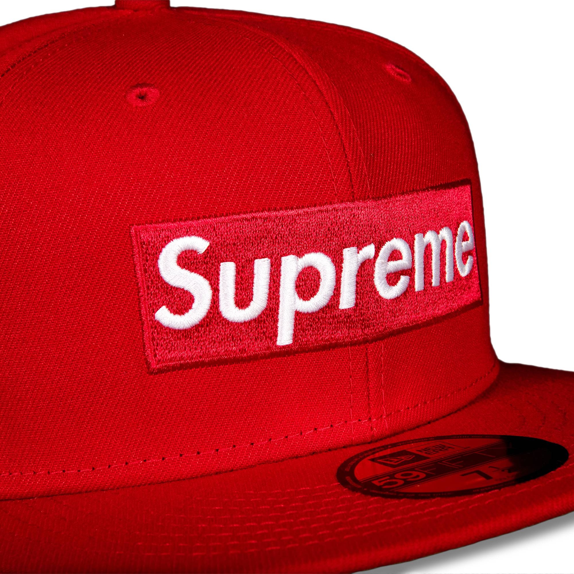Supreme x New Era Champions Box Logo Hat 'Red' - 3