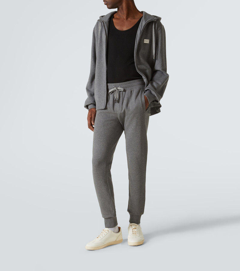 Dolce & Gabbana Logo cotton jersey zip-up hoodie outlook