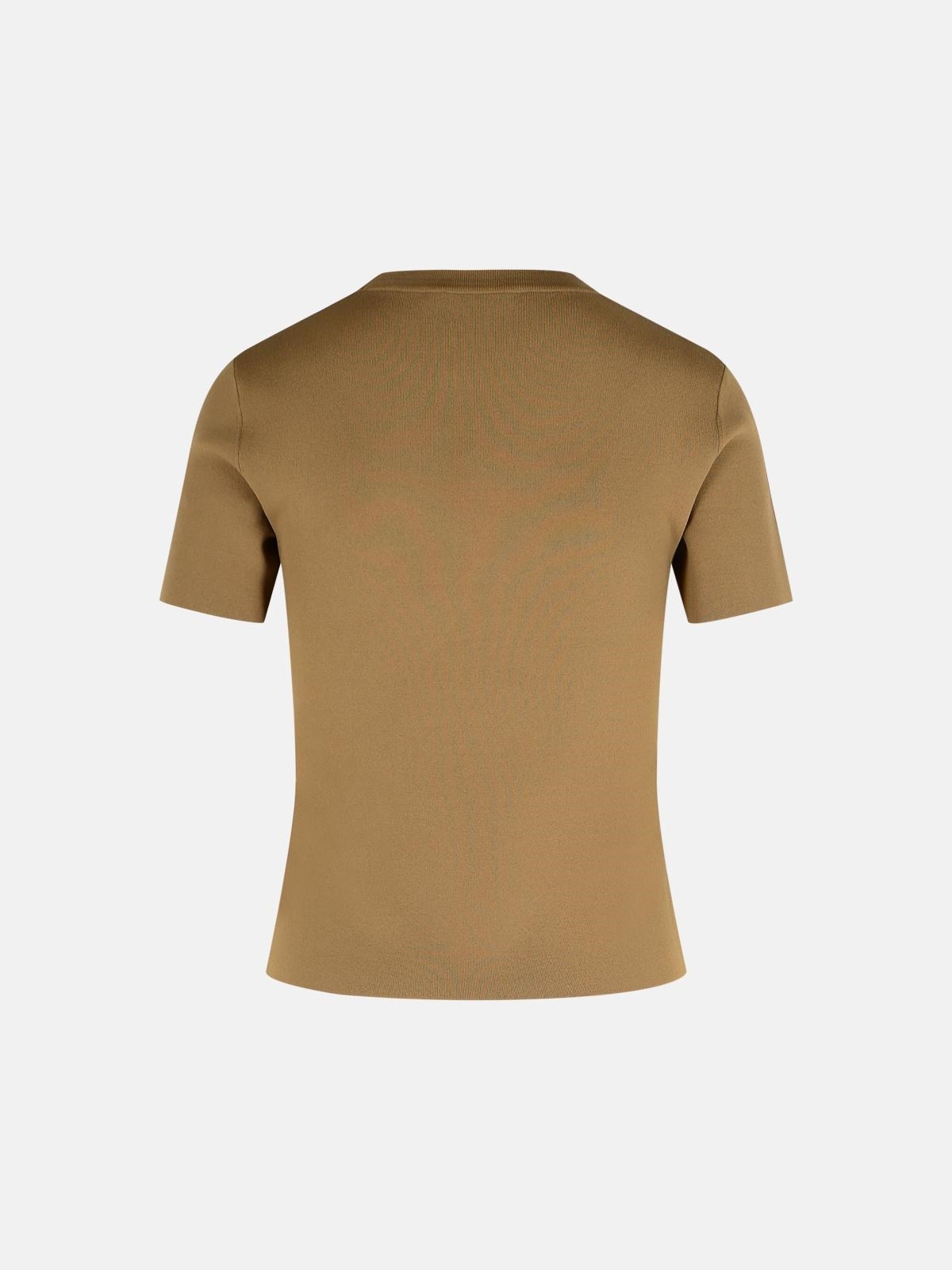 'ADELIO' HAZELNUT VISCOSE BLEND T-SHIRT - 3