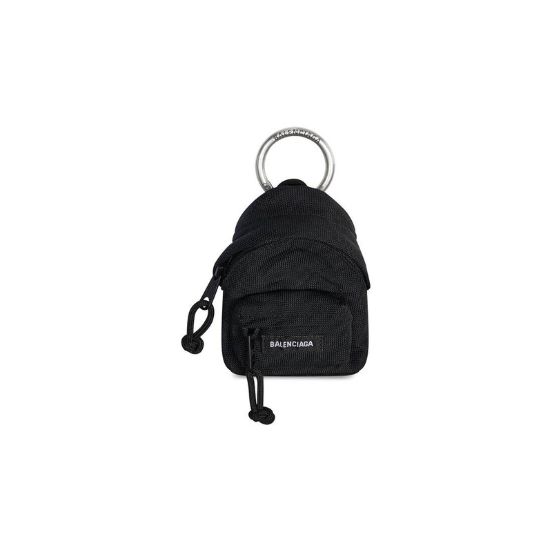 Micro Backpack Keychain in Black 1