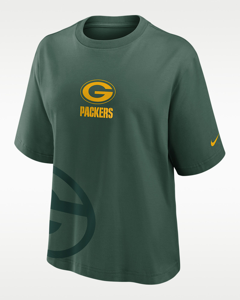 Green Bay Packers Boxy Women's Nike NFL T-Shirt 1