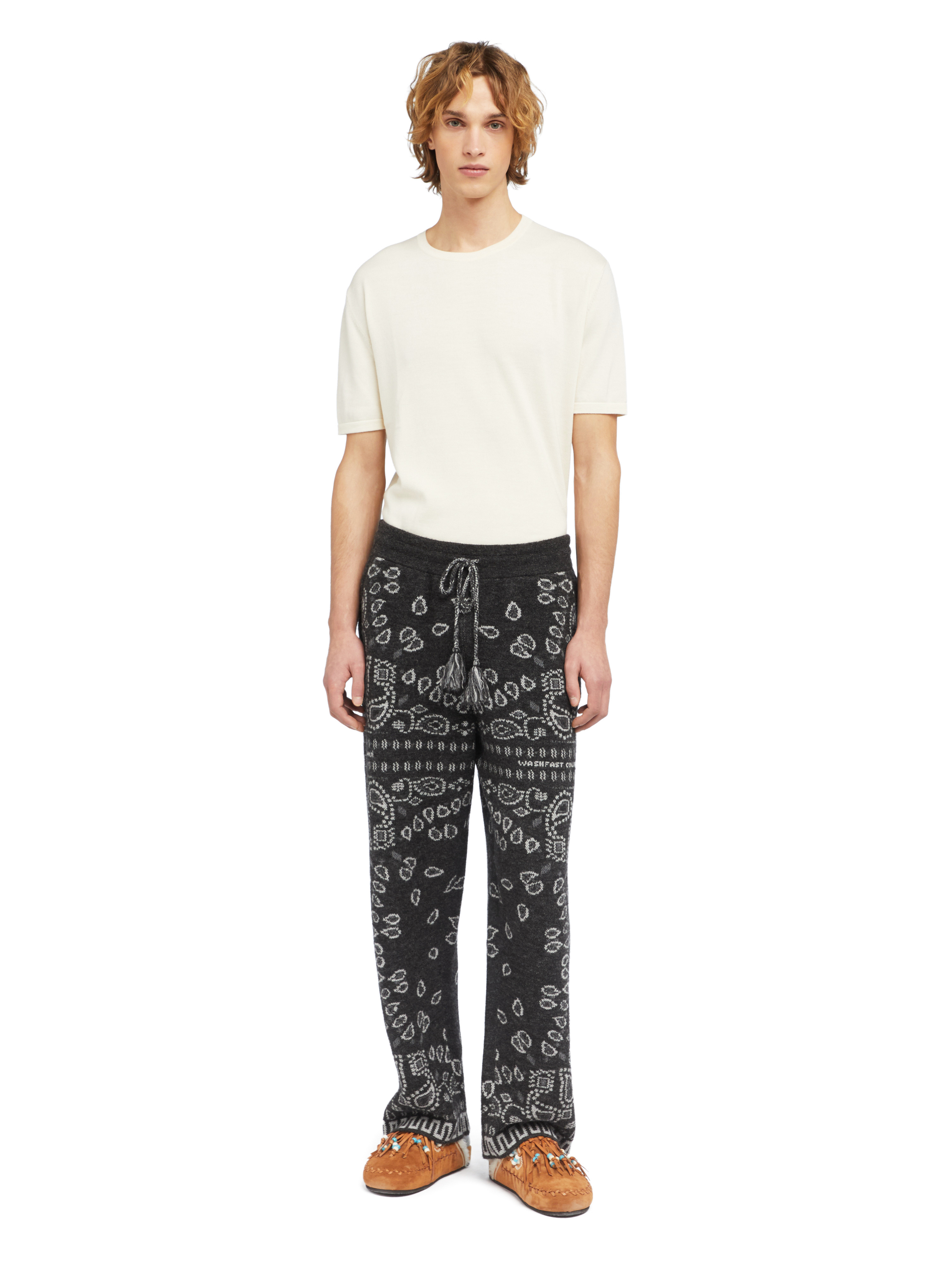 Bandana Jacquard Pants - 4
