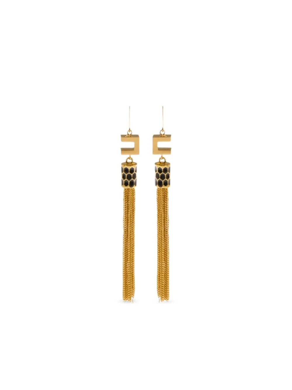 honeycomb-detail earrings - 1