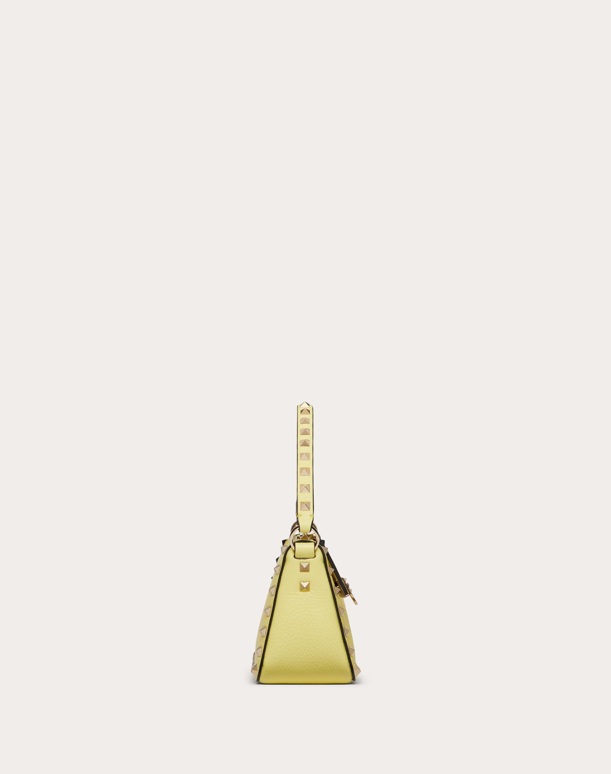 SMALL ROCKSTUD GRAINY CALFSKIN CROSSBODY BAG - 4