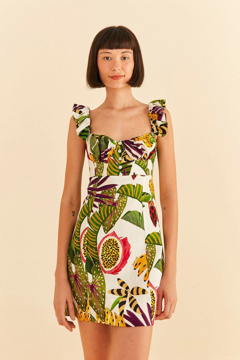 Striped Forest Mini Dress 1