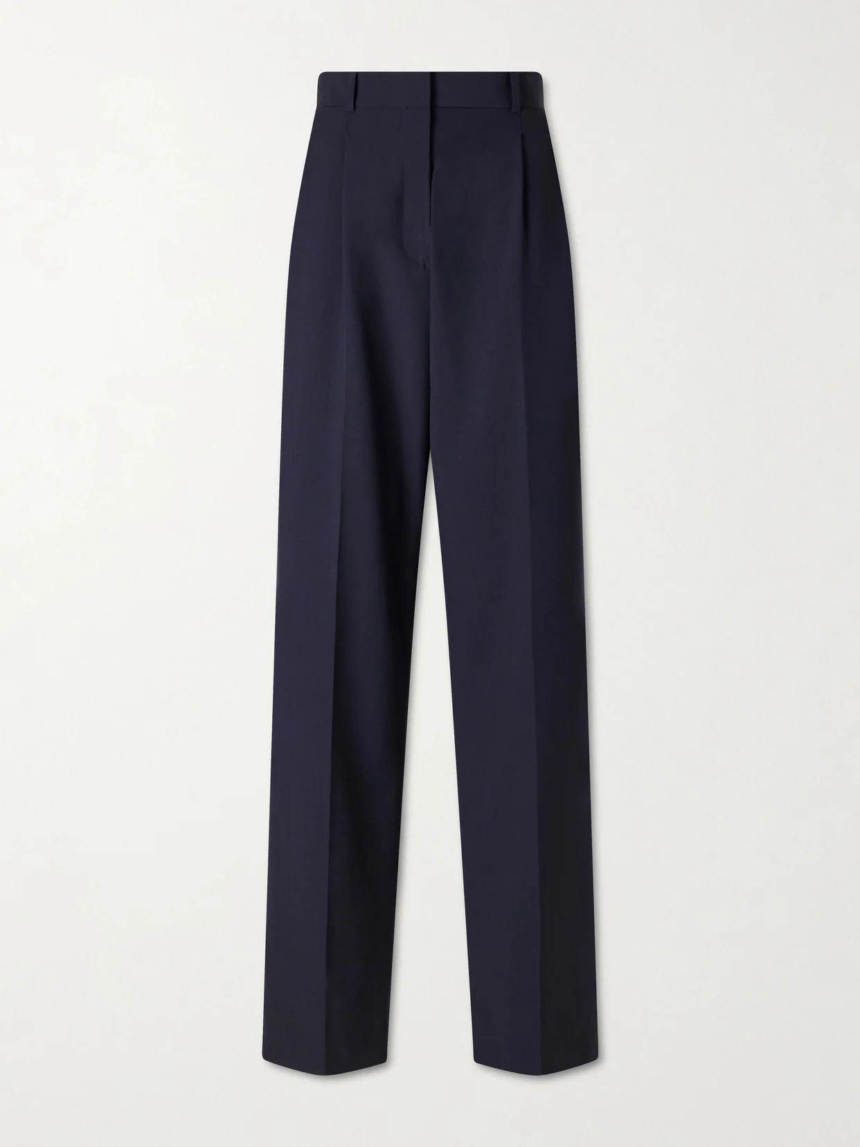 Mune Merino Wool-poplin Straight-leg Pants - 1