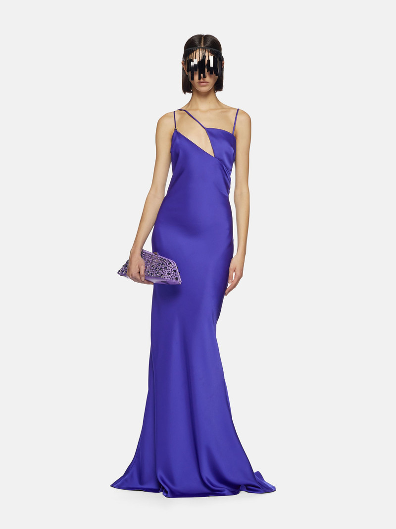 THE ATTICO ''MELVA'' VIVID VIOLET LONG DRESS outlook