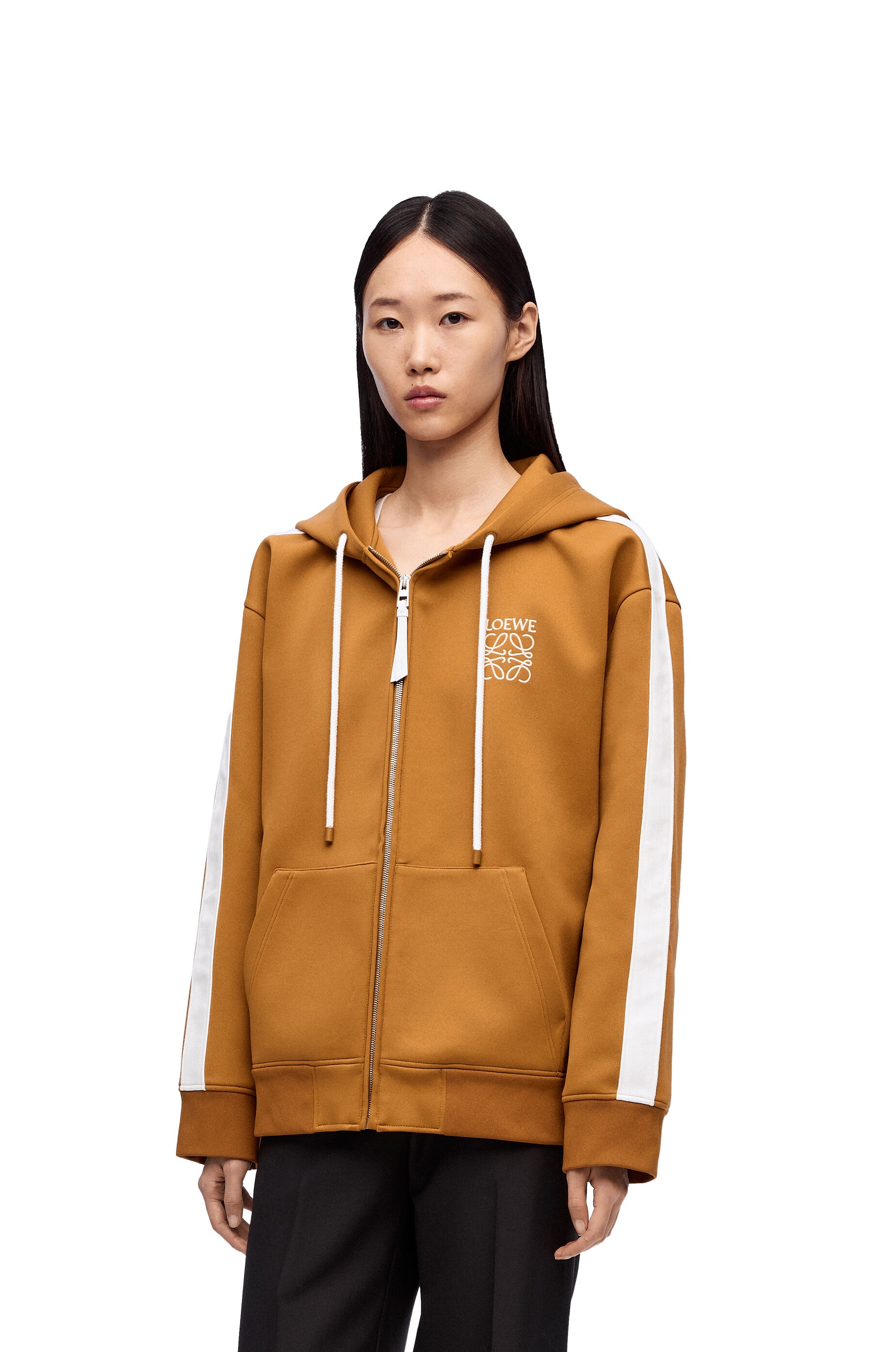 Hooded tracksuit jacket in technical jersey - 3