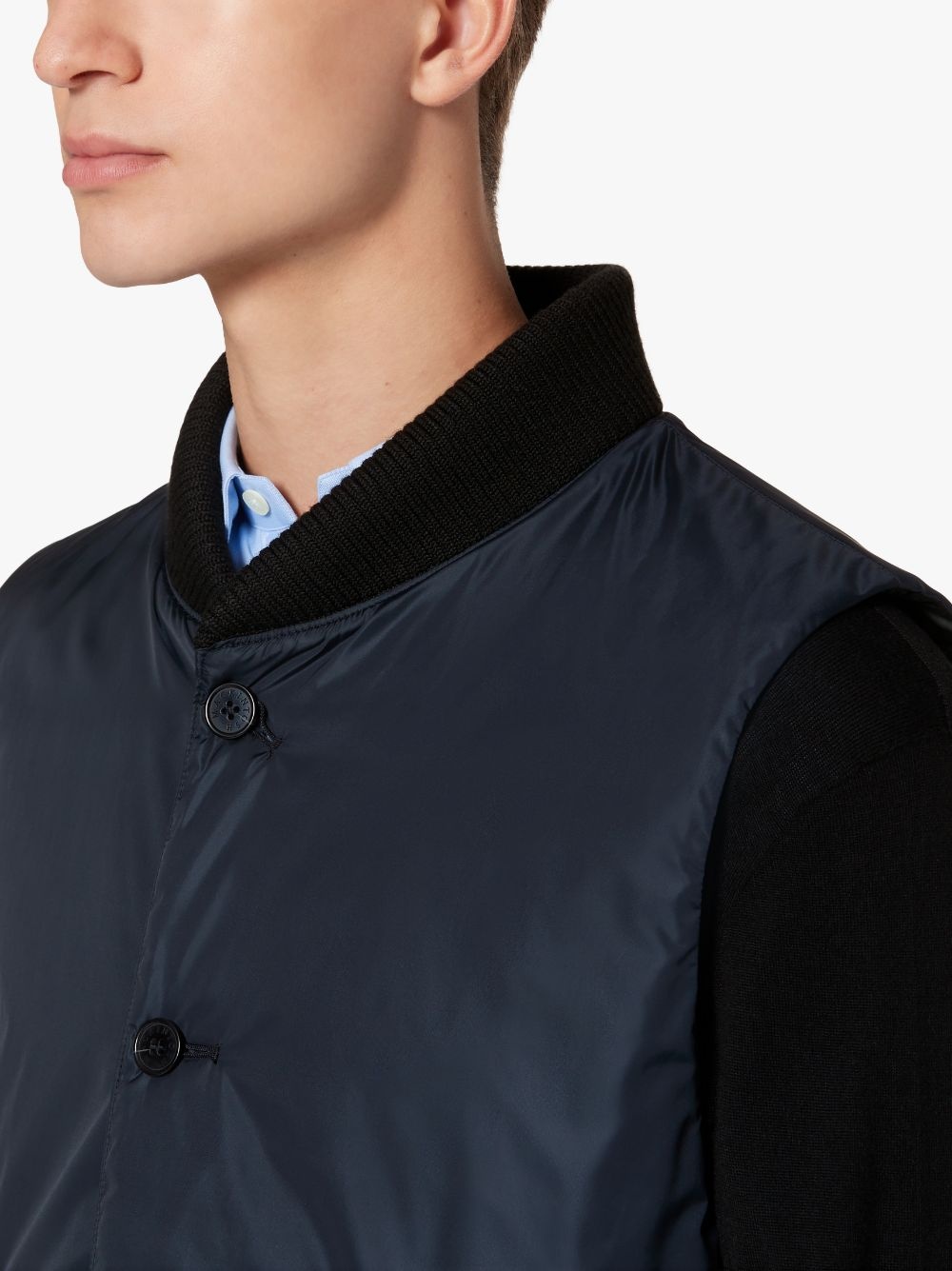 DUNDEE MIDNIGHT BLUE NYLON LINER VEST | QC-107 - 4