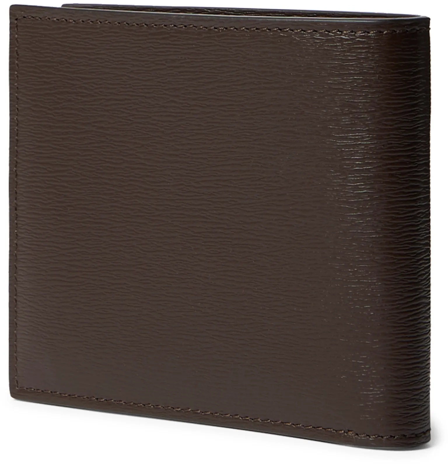 Textured-Leather Billfold Wallet - 3