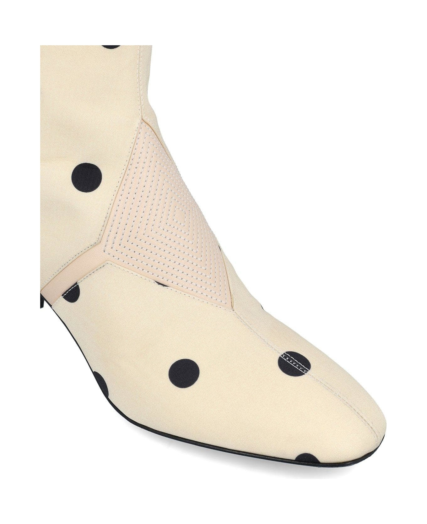 Equivoque Polka Dot Printed Boots - 4
