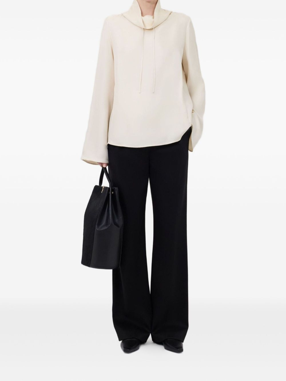 Cyna drawstring-neck top - 2