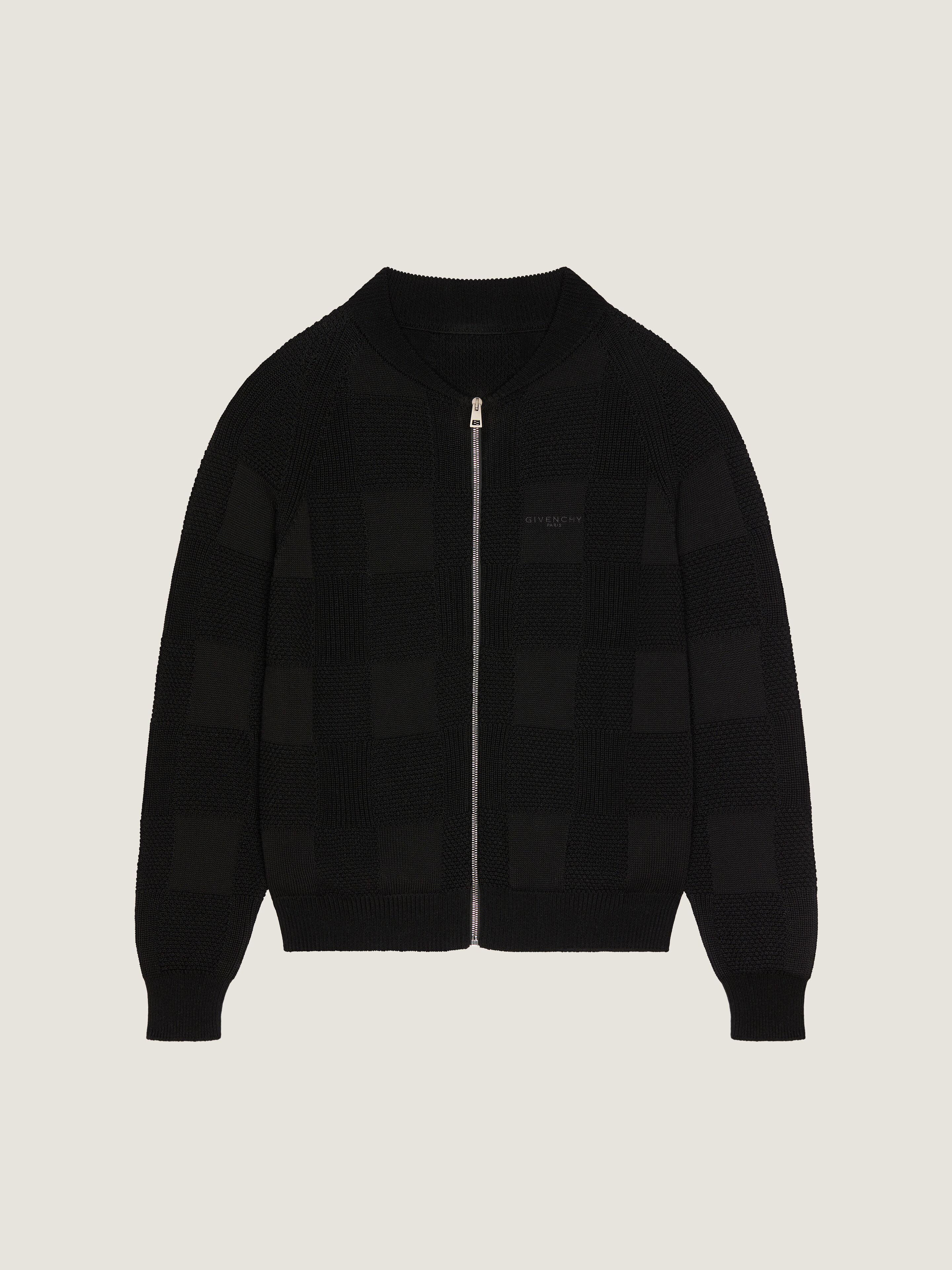 ZIPPED CARDIGAN IN COTTON EMBROIDERED GIVENCHY PARIS - 1