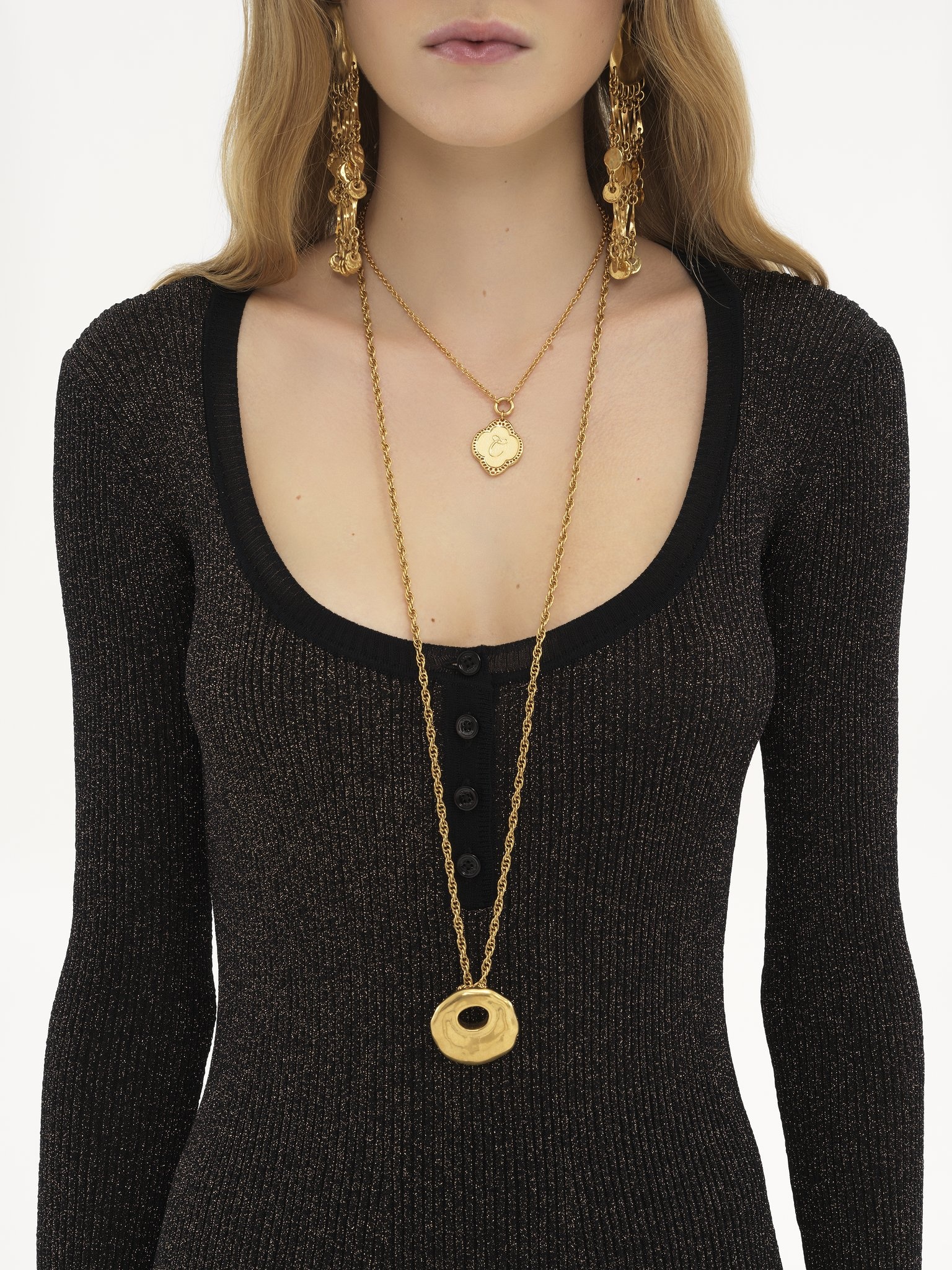 FITTED MINI DRESS IN LUREX KNIT - 6