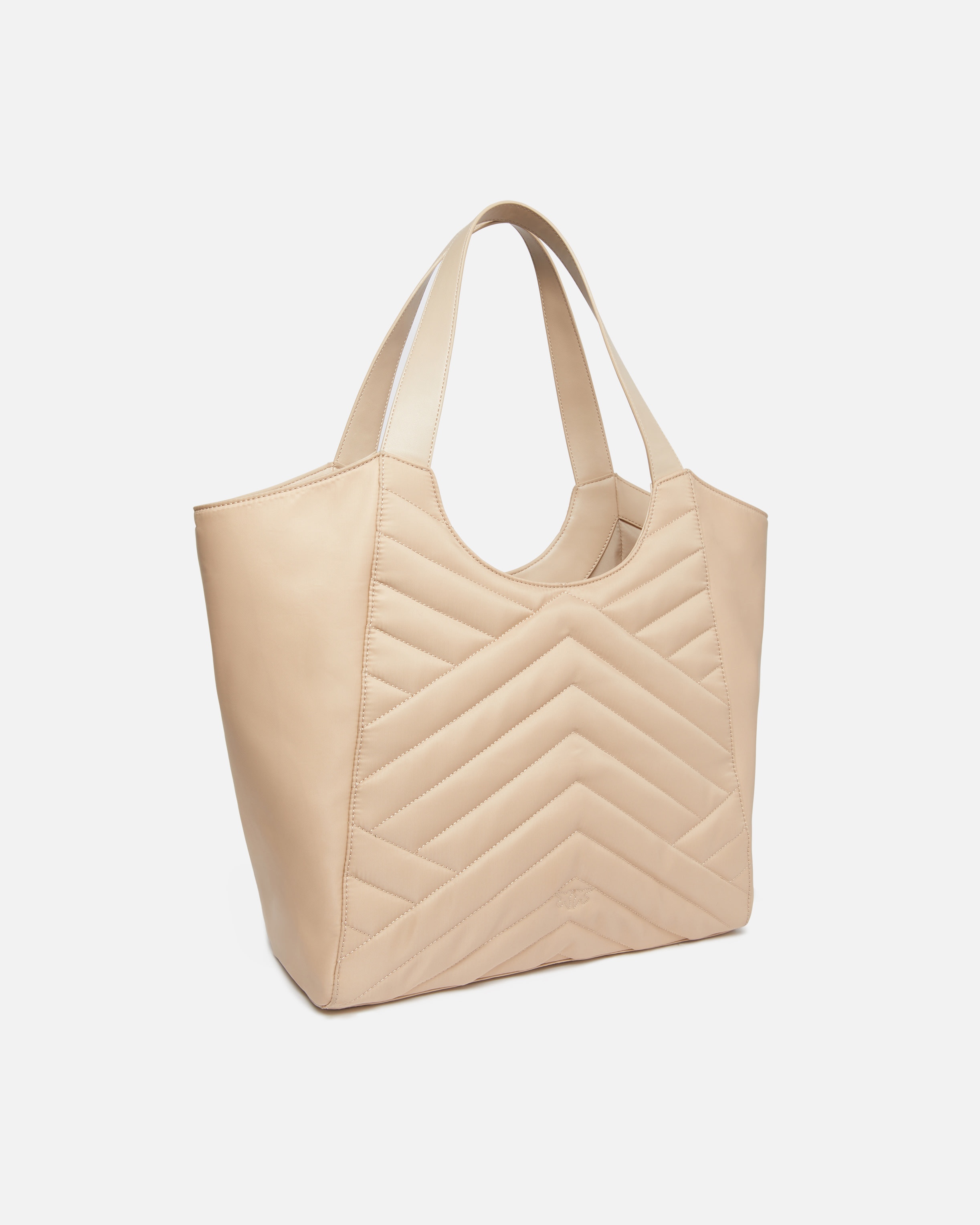 トートバッグ Pinko SHOPPER IN RECYCLED FABRIC QUILT PUZZLE PINKO SHOPPER BAG IN PUZZLE-QUILTED RECYCLED FABRIC | REVERSIBLE