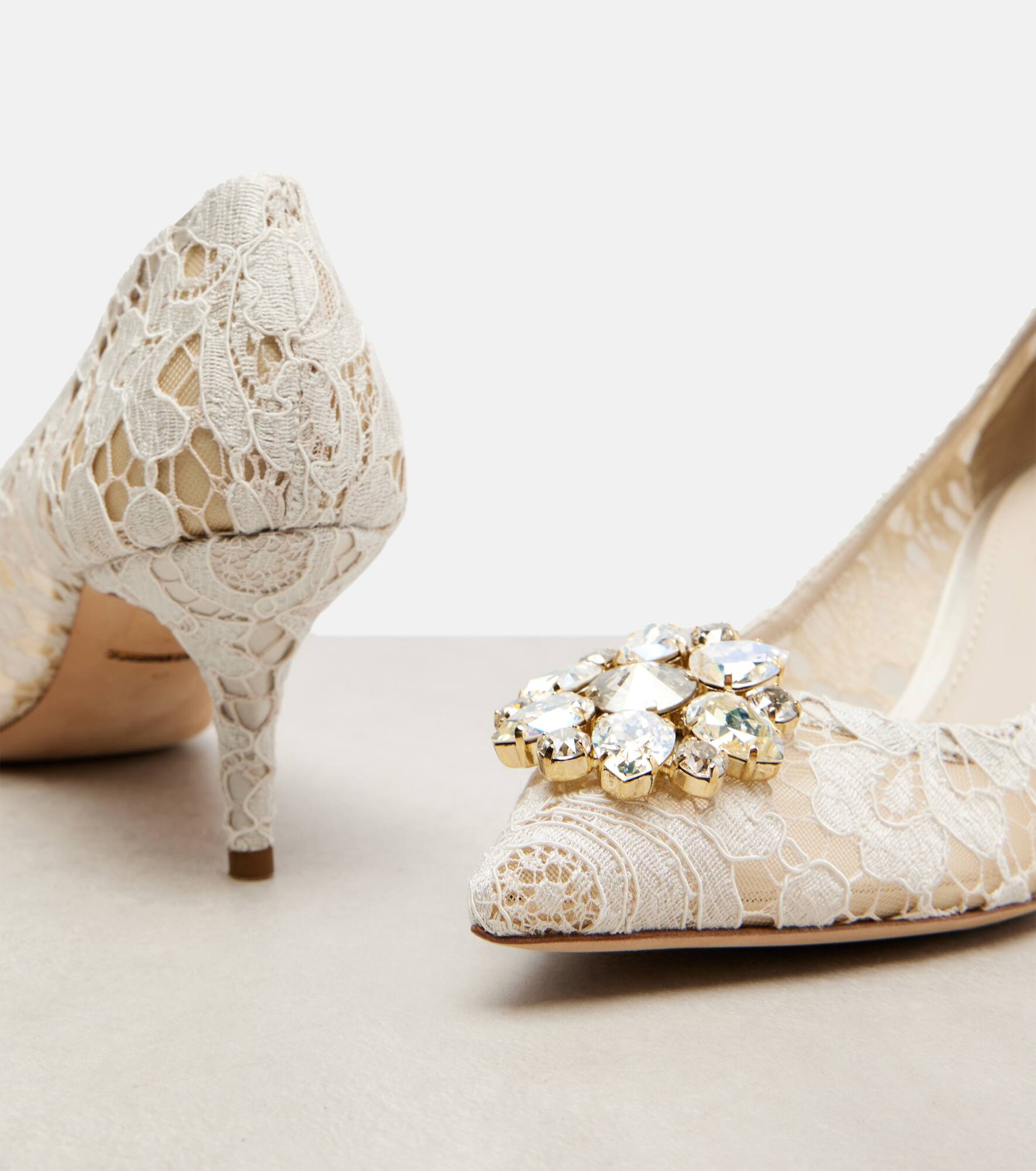 Bellucci embellished lace pumps - 5