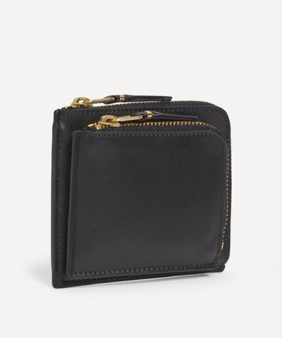 Comme Des Garçons Outside Pocket Line Zip Around Leather Wallet outlook