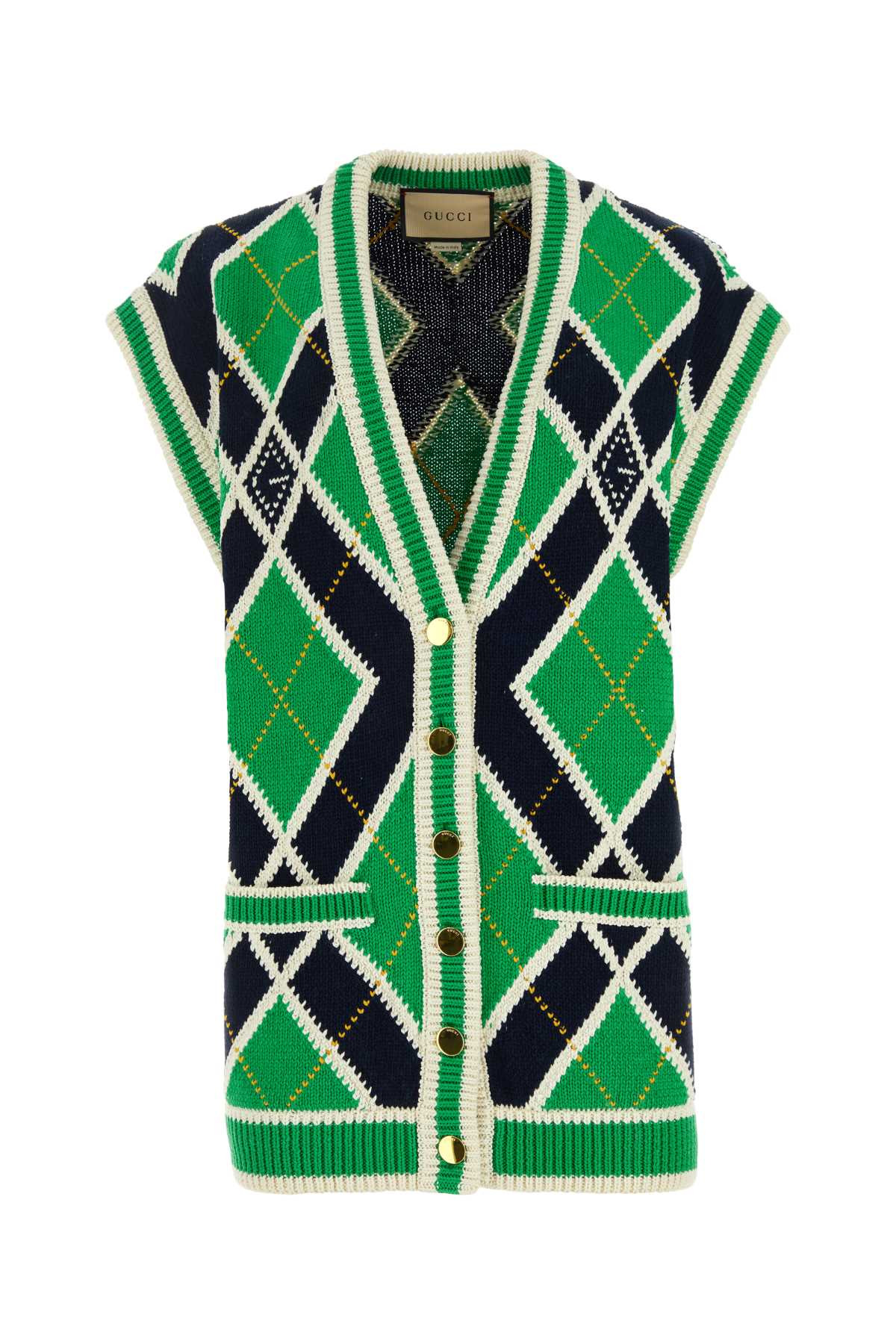 Gucci Women Embroidered Cotton Vest - 1