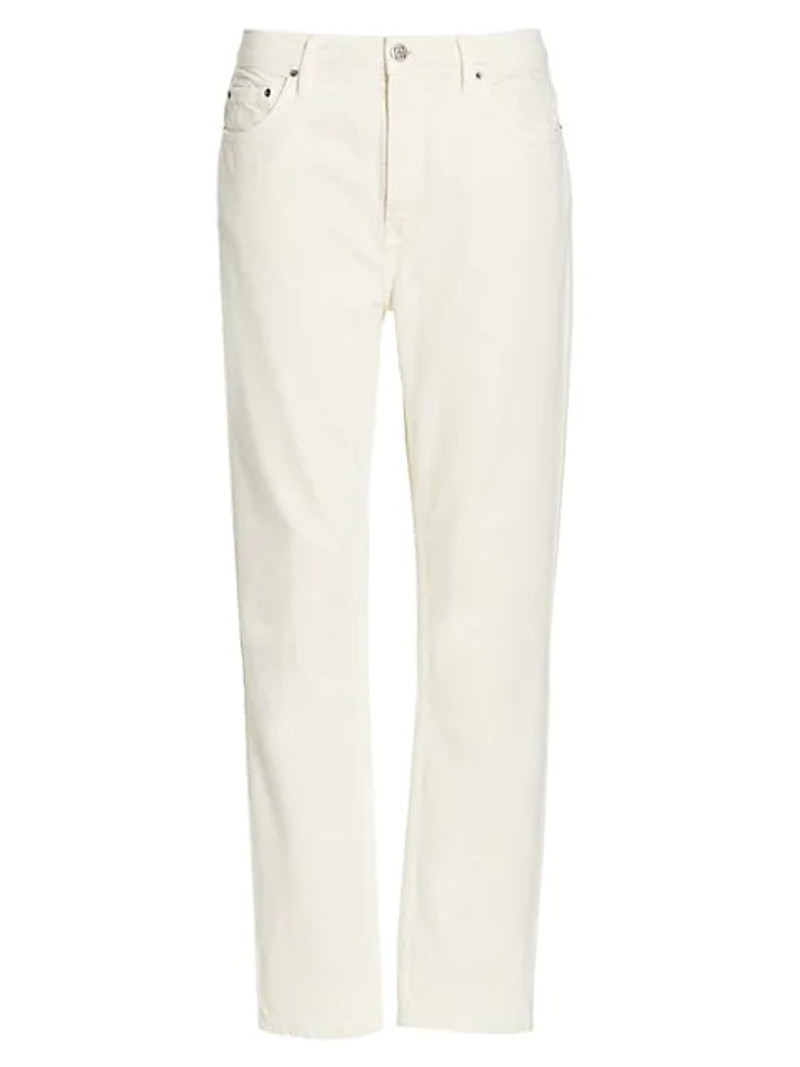 Nine High-Rise Cotton Straight Jeans 1