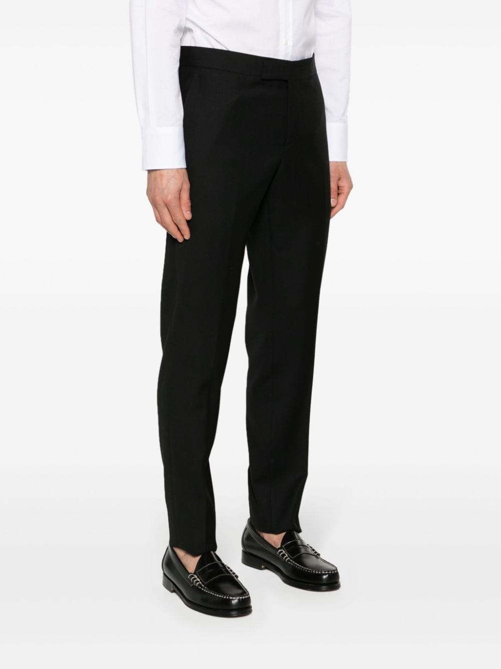tapered wool trousers - 3