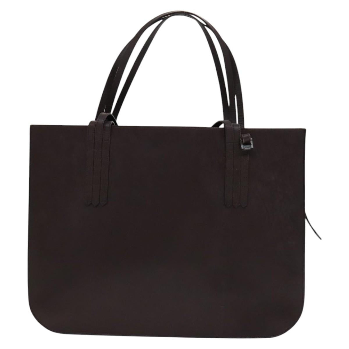 CHANEL Tote Bag Leather Brown Gold CC - 13