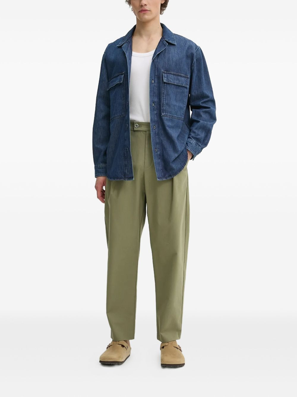 pleated-front trousers - 2