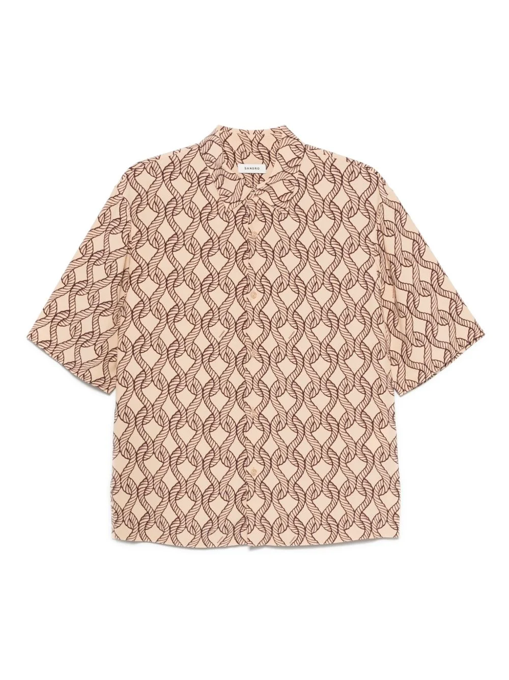 rope-print shirt - 1