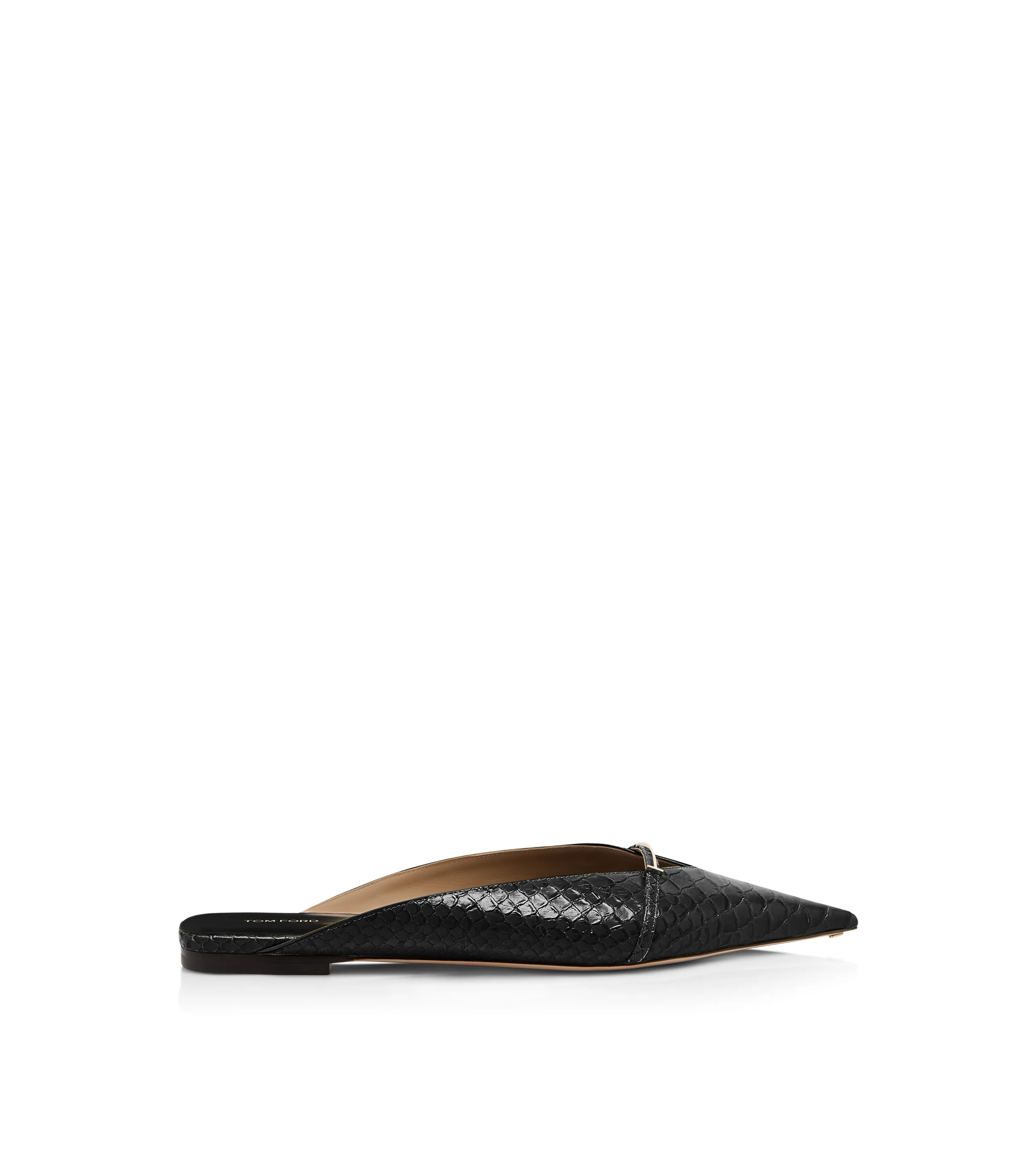 SEMI SHINY PRINTED PYTHON JULIANNE MULE - 1