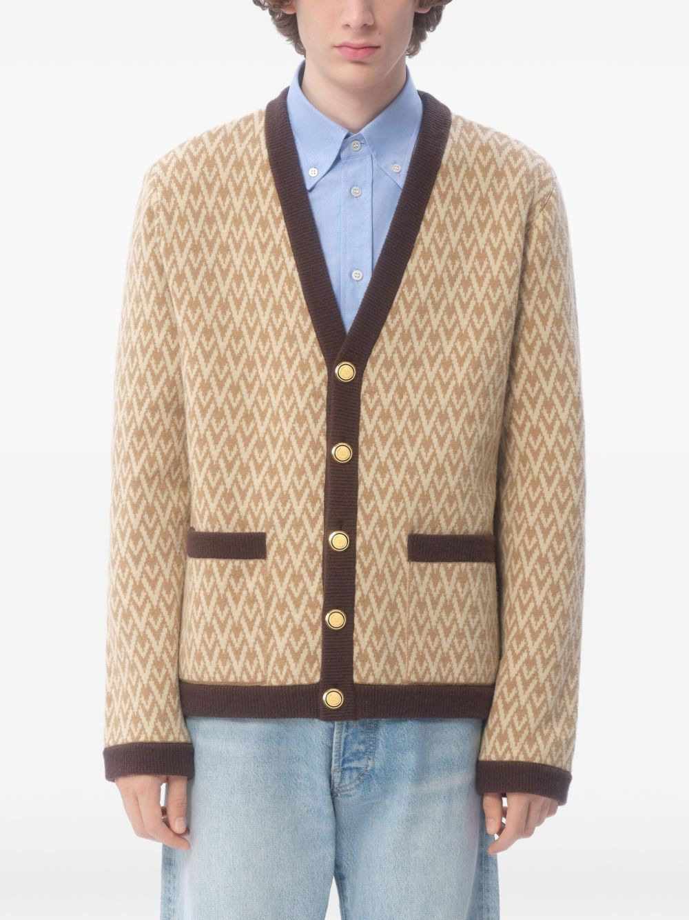virgin wool cardigan - 3
