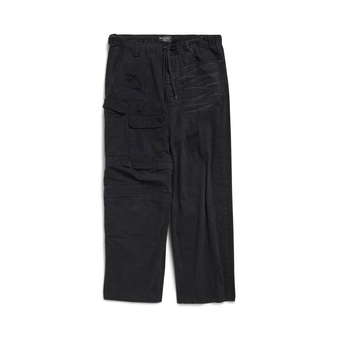 Hybrid Baggy Pants in Black - 1