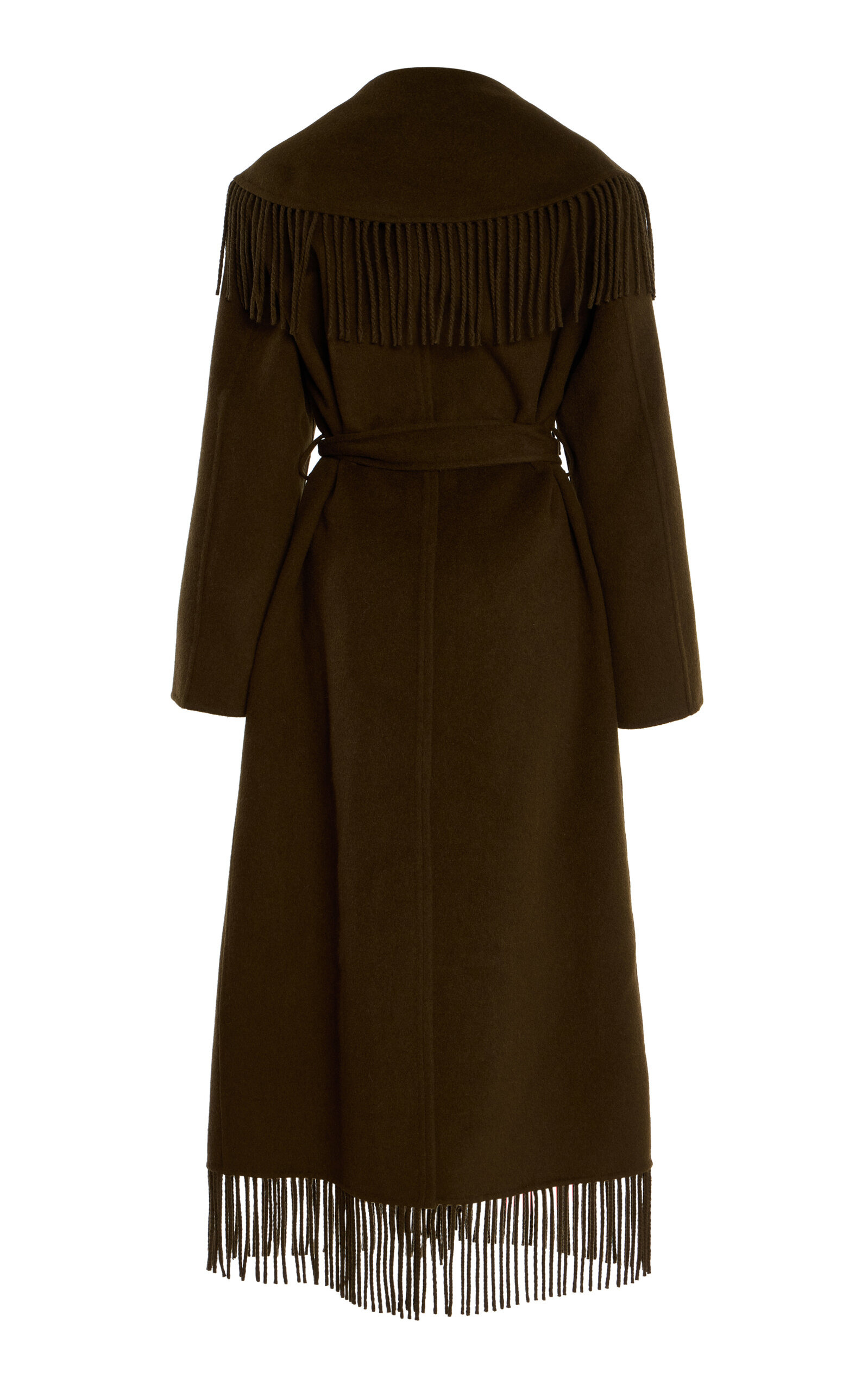 Carrie Fringe Robe Coat brown - 5