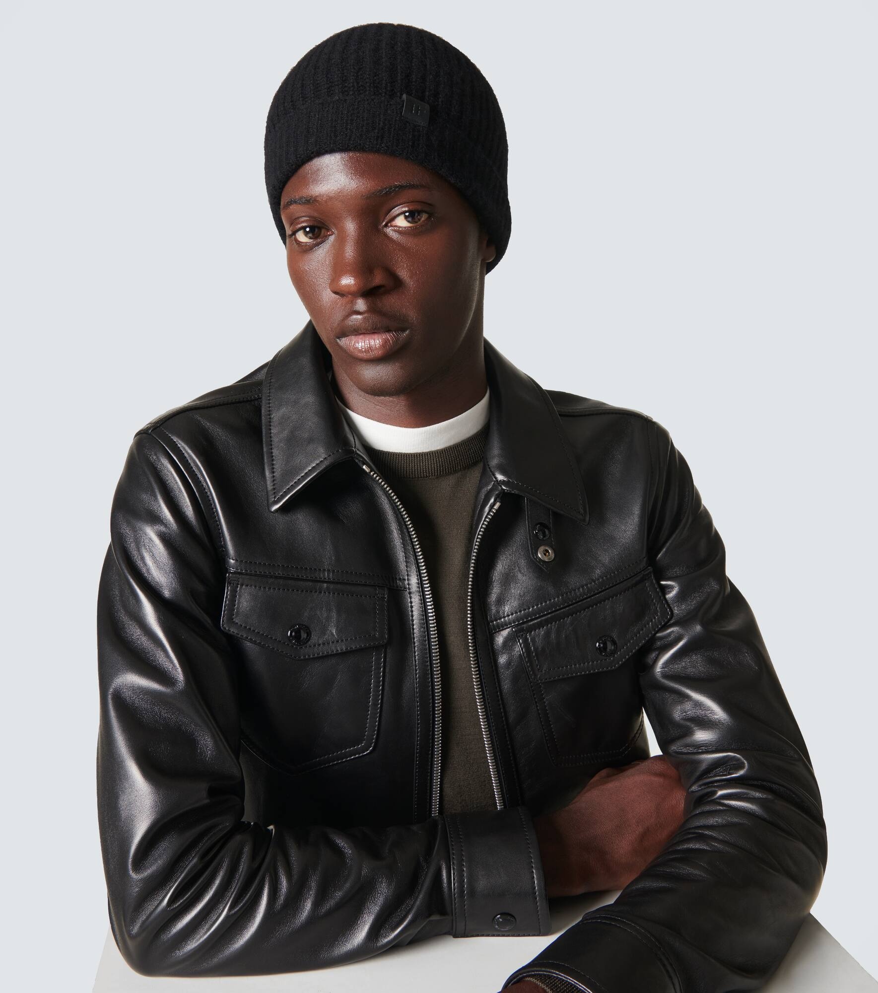 Ribbed-knit cashmere beanie - 2