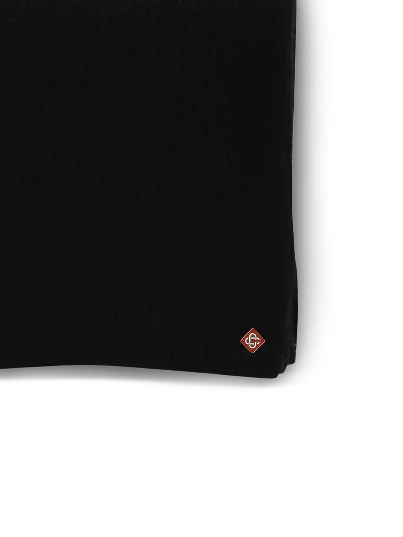 CASABLANCA Casablanca Ribbed Logo Scarf outlook