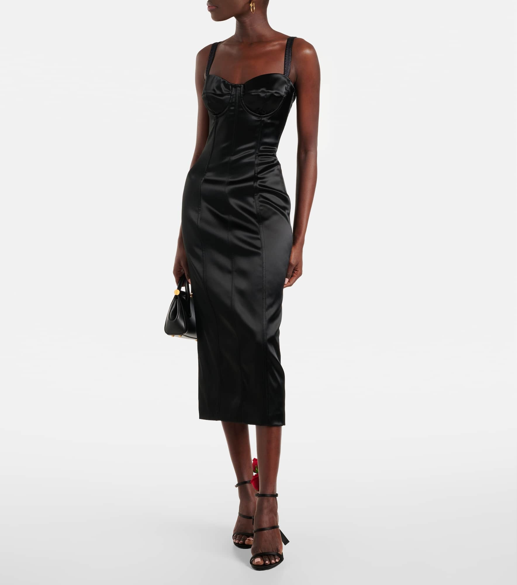 Satin bustier dress - 2