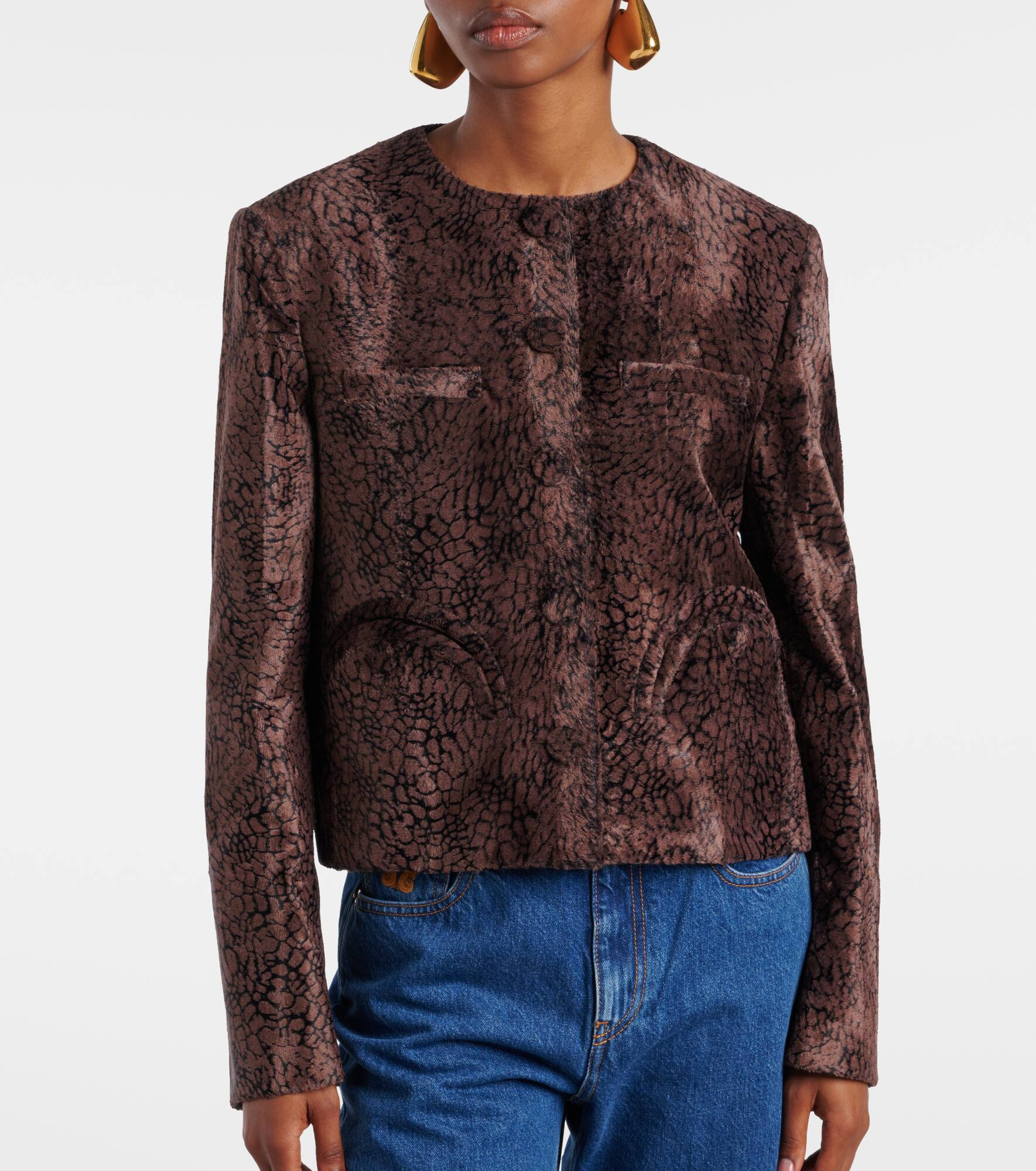Shamo Bolero velvet jacket - 7
