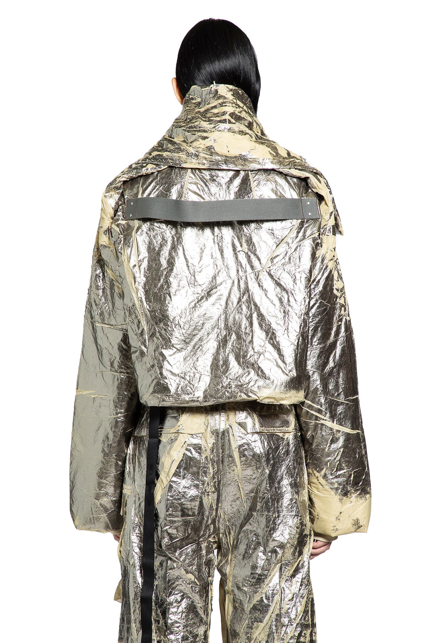 Convertible Cropped Nylon Jacket - 3