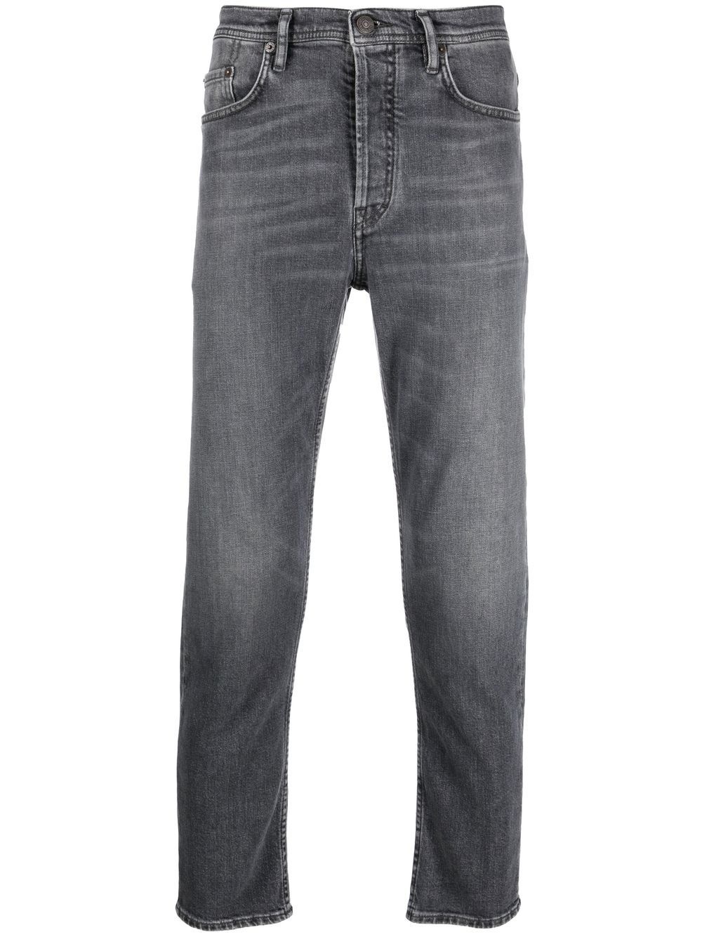 faded slim-fit jeans - 1