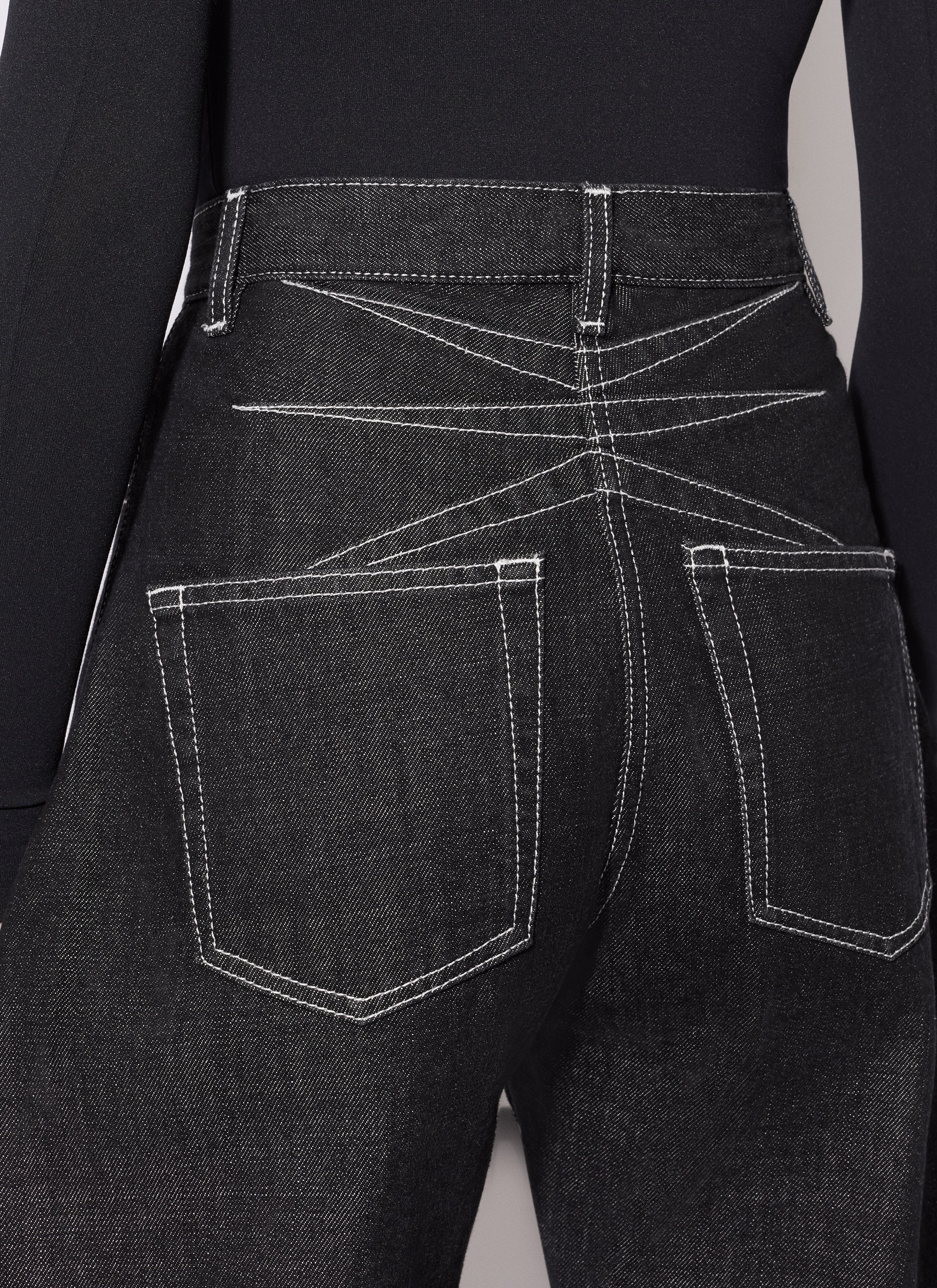 ROUND DENIM PANT - 5