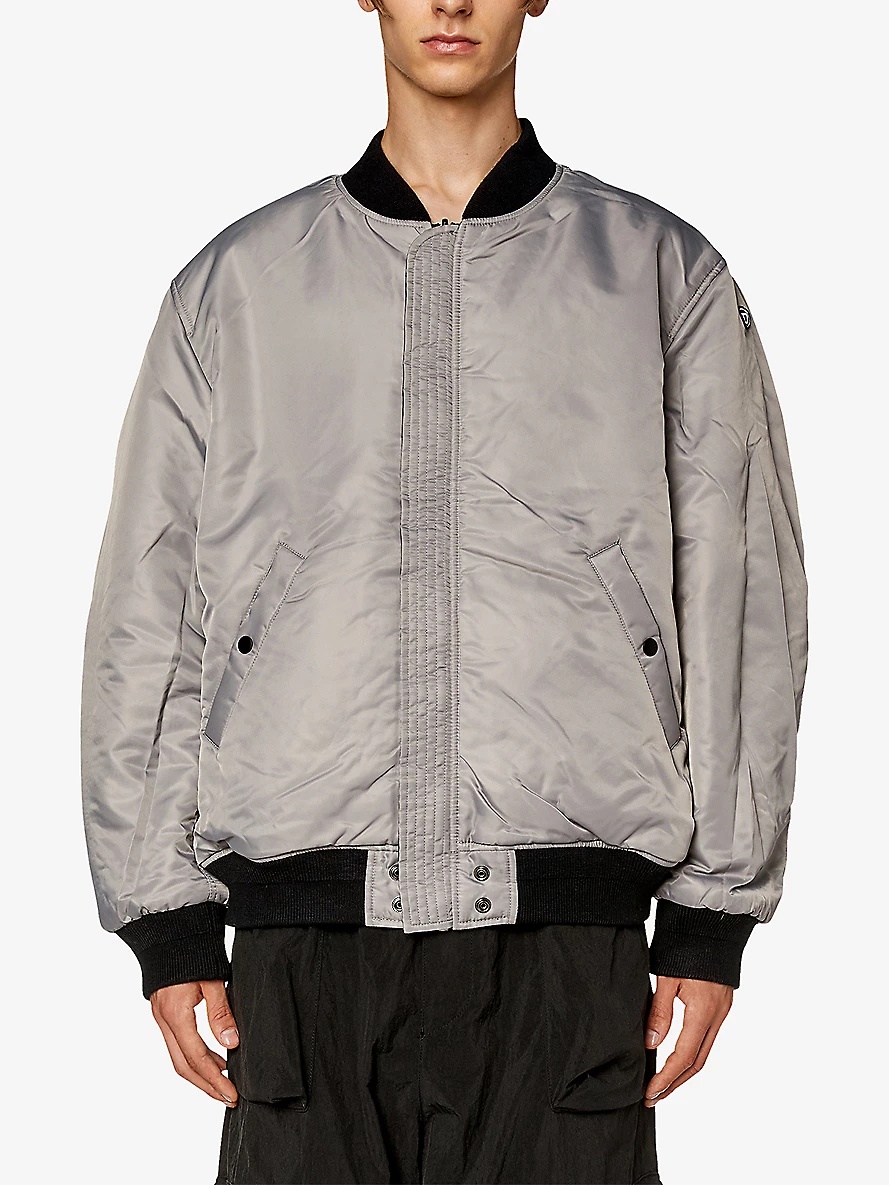 J-Mattan logo-embroidered relaxed-fit nylon bomber jacket - 4