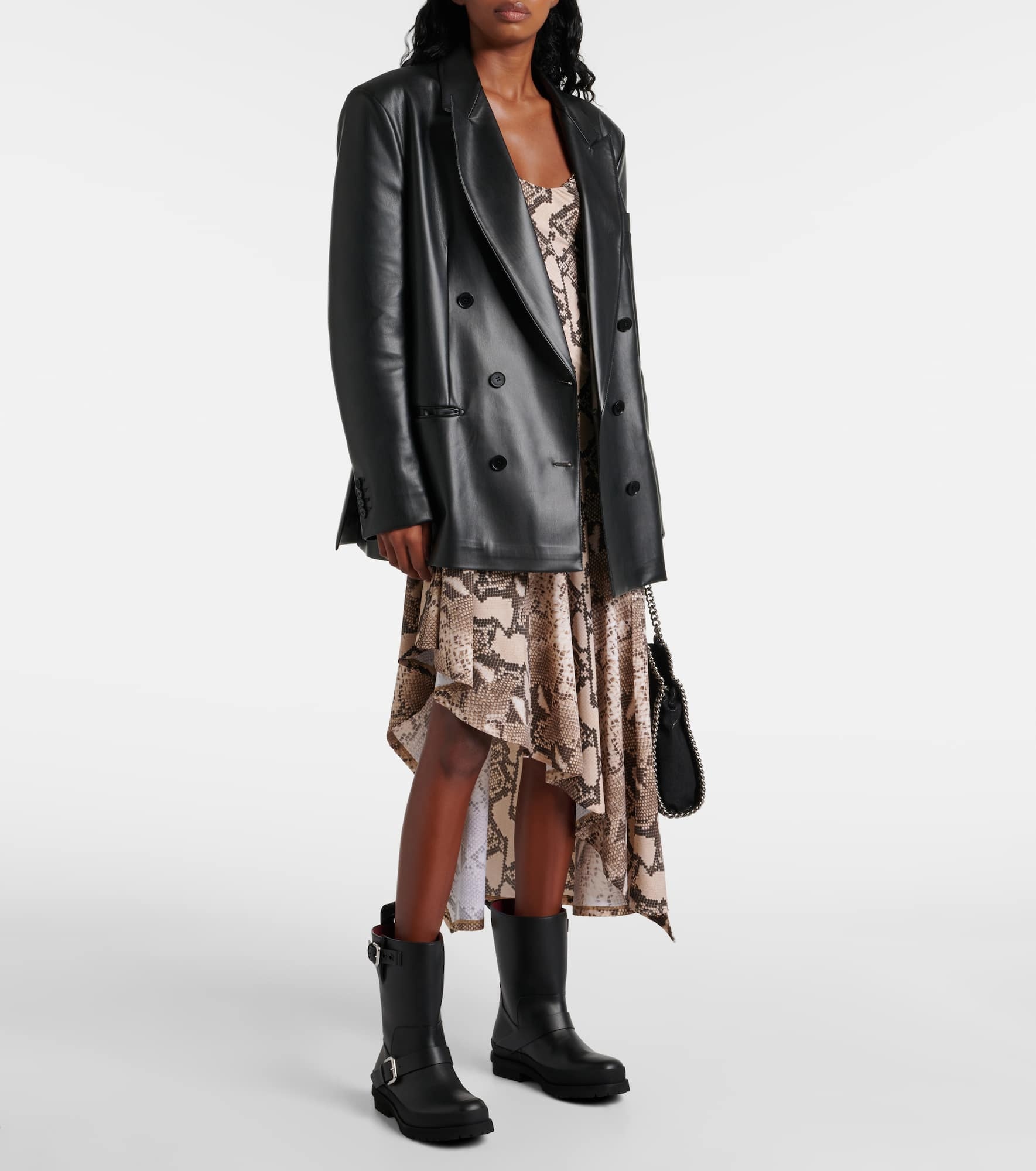 Trace faux leather biker boots - 3