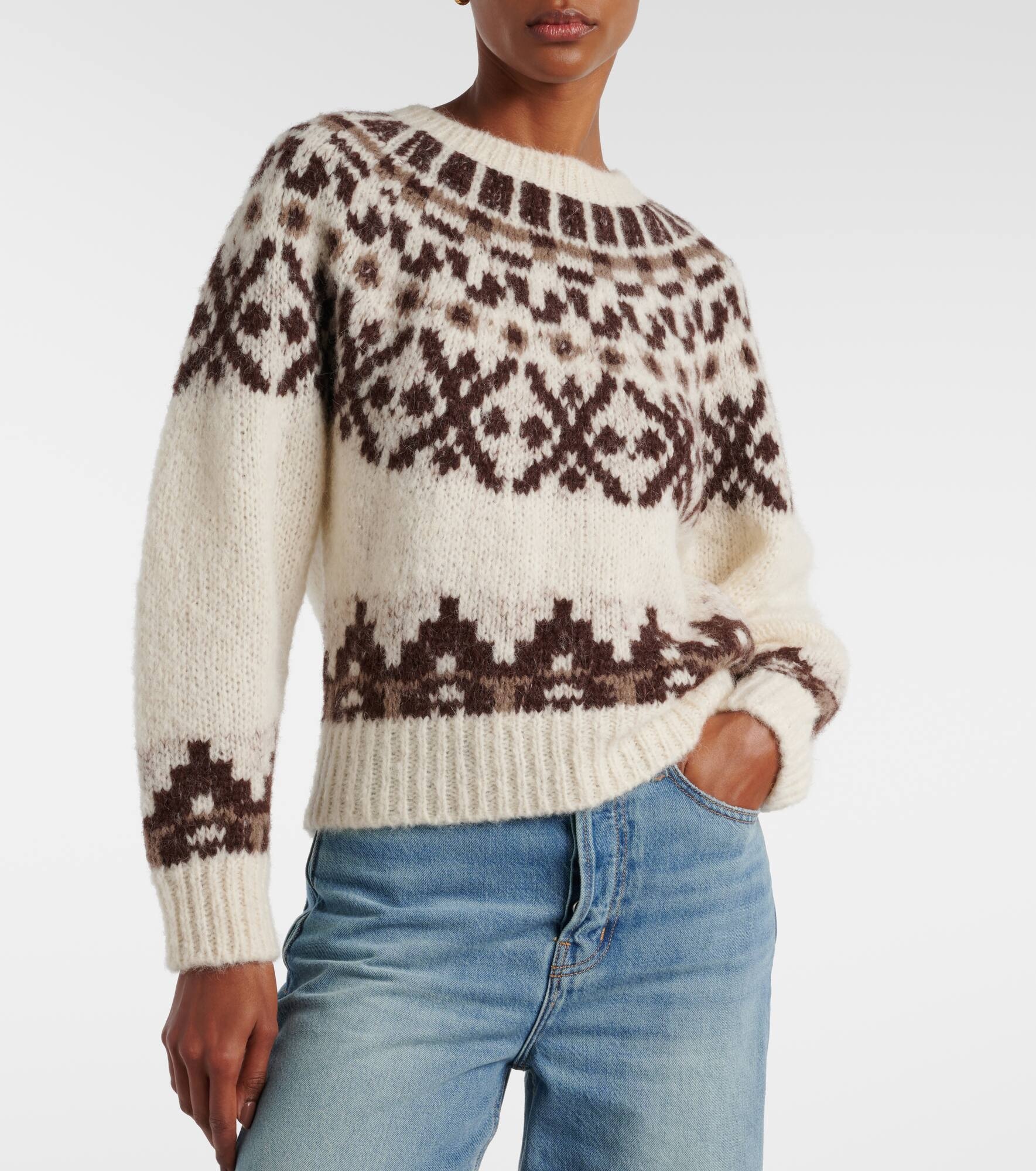 Fair Isle alpaca-blend sweater - 6