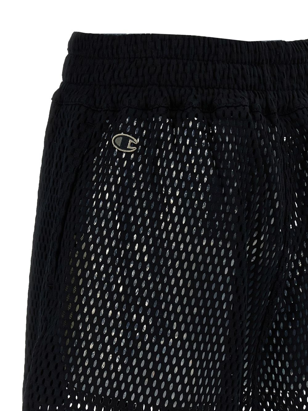 mesh drawstring shorts - 3