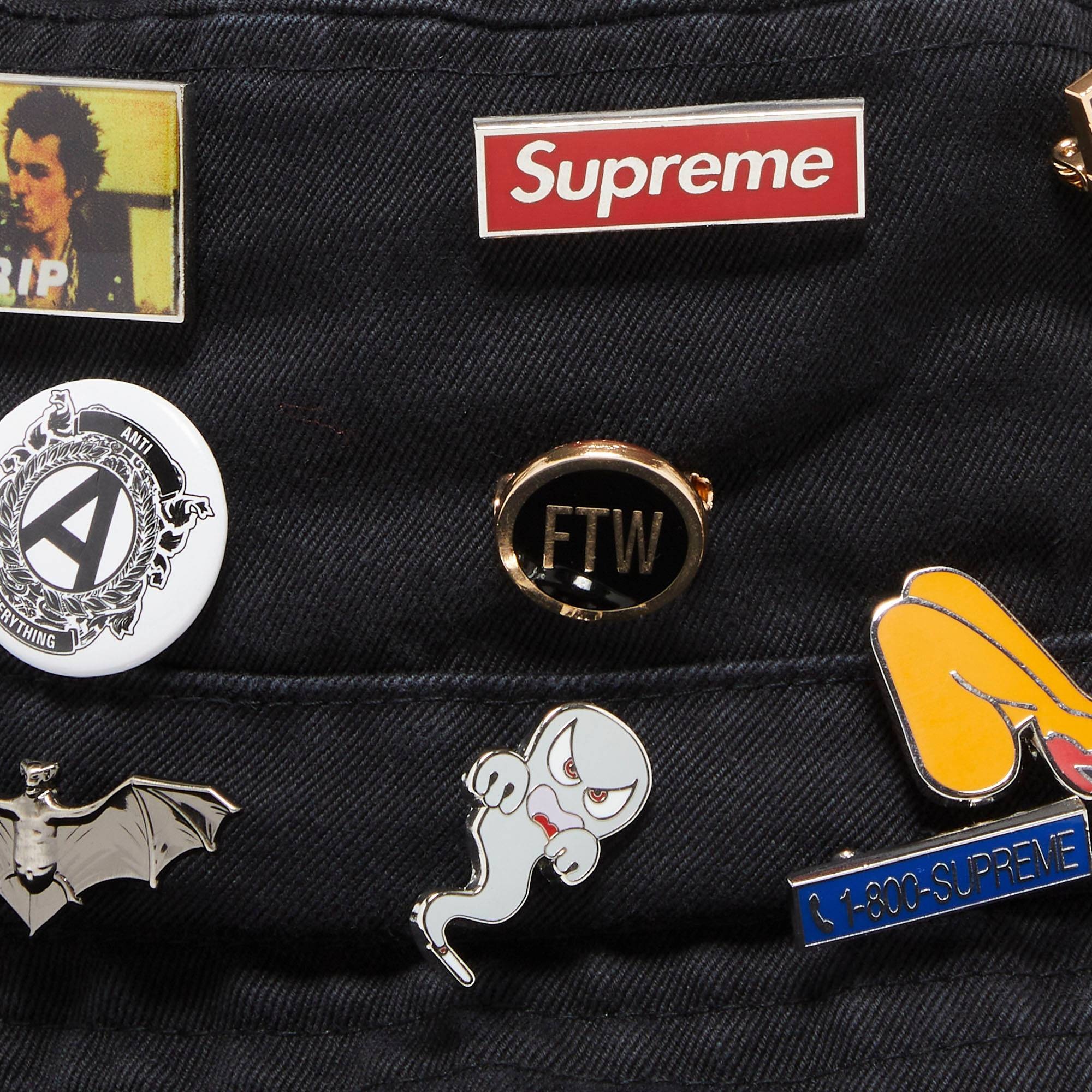 Supreme Supreme Pins Crusher 'Black' | REVERSIBLE