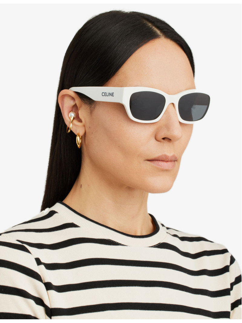 CELINE CL40197U cat-eye acetate frame sunglasses outlook