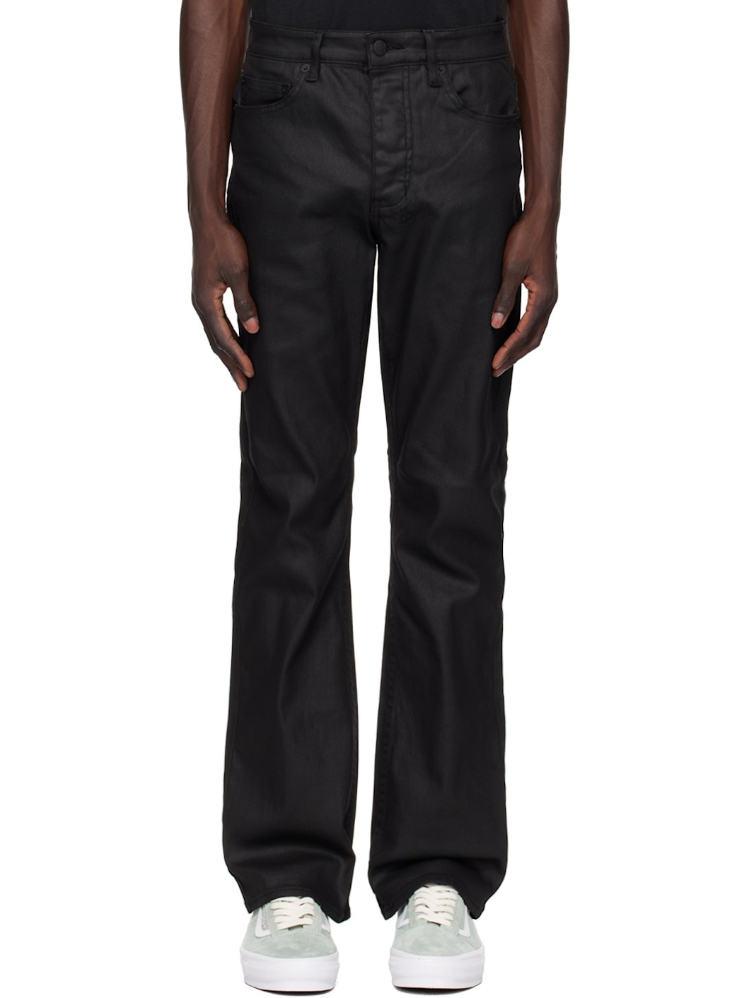 Black Bronko Wax Jeans - 1