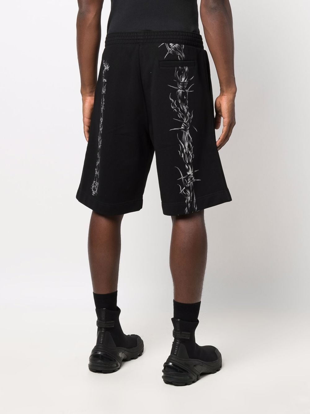 barbed wire-print shorts - 7